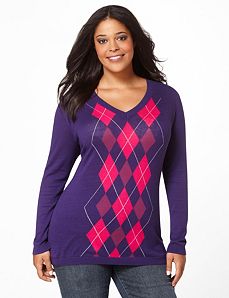 Argyle V-Neck