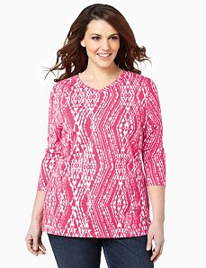 Diamond Dye V-Neck