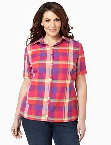 Pop Of Plaid Shirt