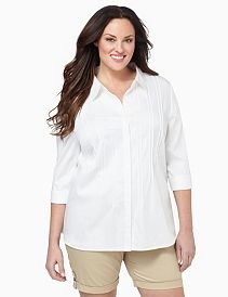 Sateen Pintuck Shirt