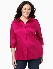 Sateen Pintuck Shirt