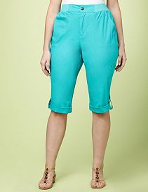 Button-Up Capri