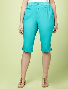 Button-Up Capri
