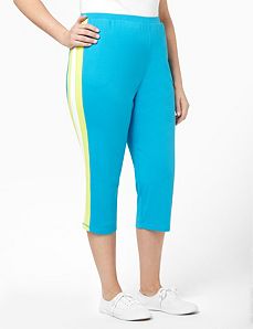 Three-Stripe Capri