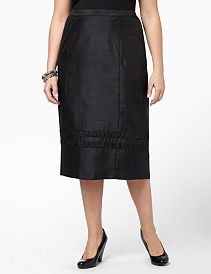 Shantung Ruffle Skirt
