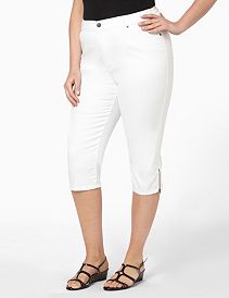Slimmer Color Denim Capri