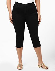 Secret Slimmer&reg; Denim Capri