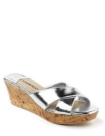 Metallic Cork Wedge