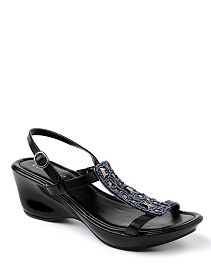 Patent Wedge Sandal