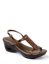 Patent Wedge Sandal