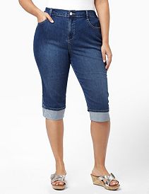 Floral Cuff Capri