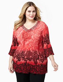 Paisley Possession V-Neck