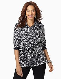 Zebra Sateen Shirt