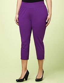 Cozy Zip-Hem Capri