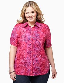 Painted Floral Blouse
