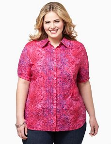 Painted Floral Blouse