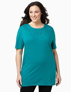 Eyelet Relaxed Tee