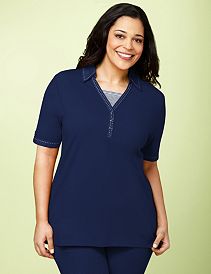 Dotted Edge Polo