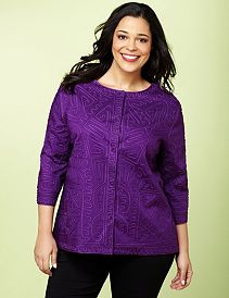 Textured Soutache Jacket