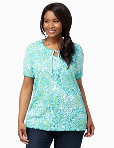 Sunburst Gauze Top