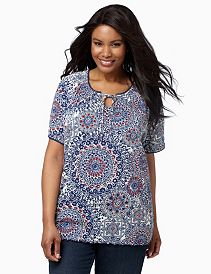 Sunburst Gauze Top
