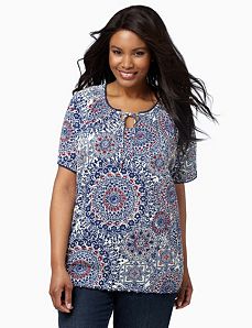 Sunburst Gauze Top