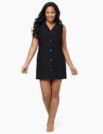 Cozy Button-Front Cover-Up