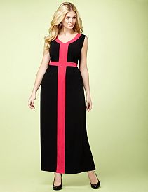 Framed Colorblock Maxi