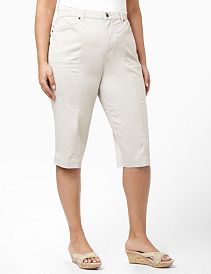Secret Slimmer&reg; Woven Capri