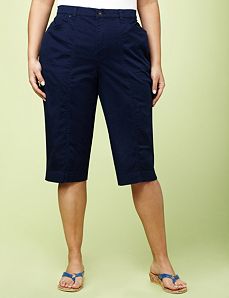 Secret Slimmer&reg; Woven Capri
