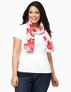 Tropical Floral Scarf