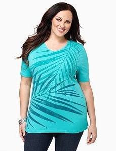 Subtle Palm Print Tee
