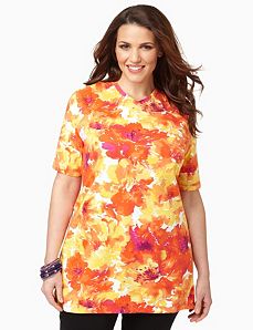 Floral Blend V-Neck