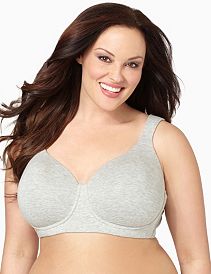 Serenada&reg; No-Wire Cotton T-Shirt Bra