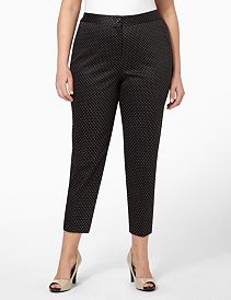 Polka Dot Sateen Capri