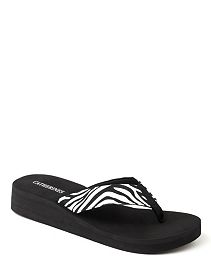 Leopard Embellished Flip-Flops
