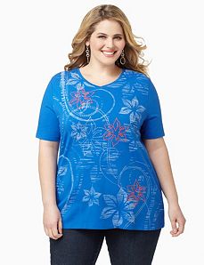 Faded Floral Tee