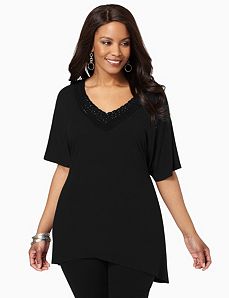 Crochet Trim Tunic