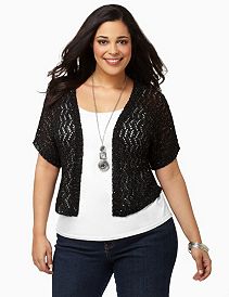 Crochet Sequin Shrug