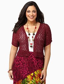 Crochet Sequin Shrug