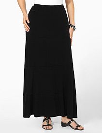 Tiered Knit Skirt