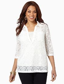 Lace Hi-Low Top
