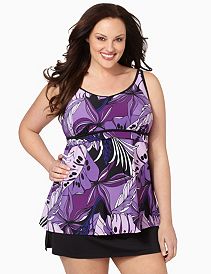 Floral Tank With Built-In Bra