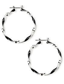 Midnight Oasis Hoop Earrings