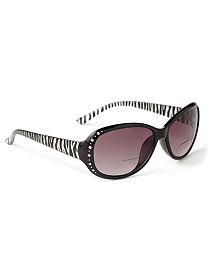 Sleek Stripe Sun Readers