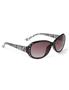 Sleek Stripe Sun Readers