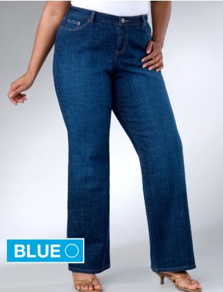 Right Fit stretch bootcut jean by Lane Bryant