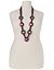 Full figure Multi strand ring bead necklace