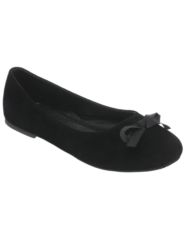 Velvet flats with bow by Lane Bryant