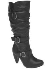 3 strap heeled slouch boot by Lane Bryant